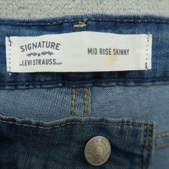 Levi's Signature Jeans Women's Size 10S Mid-Rise Skinny Denim 27" Inseam NWT - Picture 10 of 16
